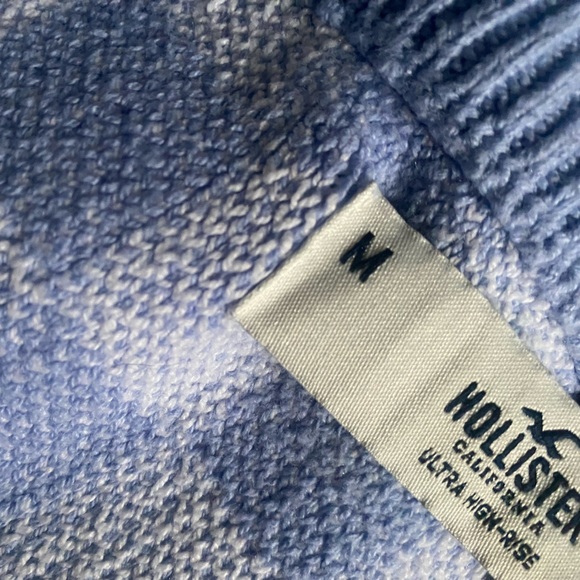 Y2K Hollister CA Ultra High Rise Purple & White Checkered Mini Skirt - Picture 3 of 7